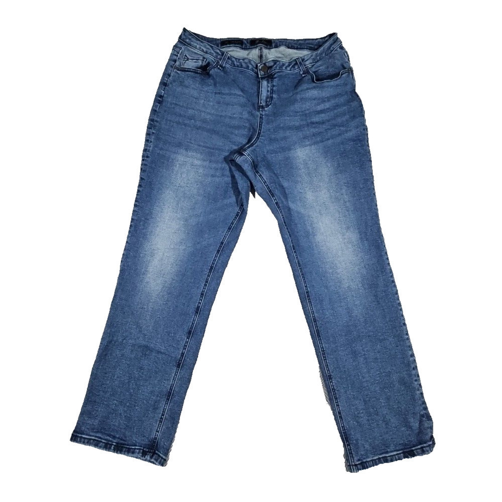 Verla Jeans Women's Size 32R‎ (W36 L30) Med Blue True Boyfriend Poetic Justice